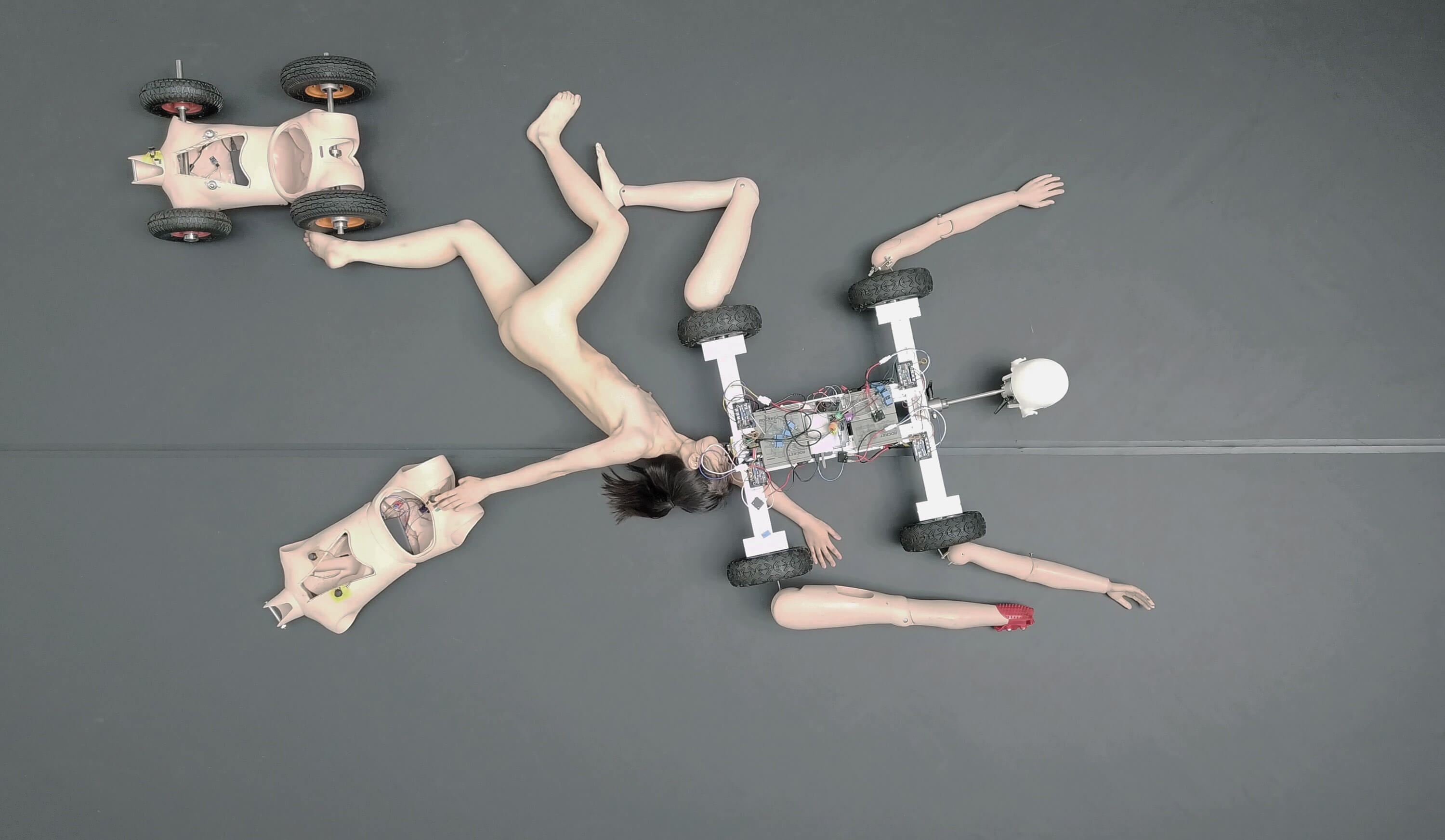 Geumhyung Jeong, installation view, Homemade RC Toy, Kunsthalle Basel, 2019. Photo: Philipp Hänger / Kunsthalle Basel